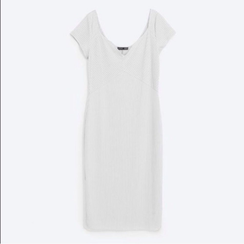 Zara ribbed midi dress